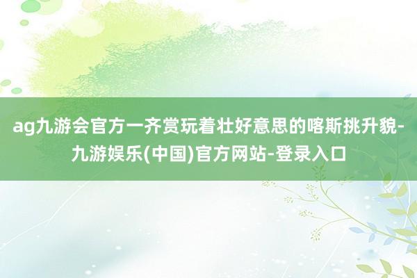 ag九游会官方一齐赏玩着壮好意思的喀斯挑升貌-九游娱乐(中国)官方网站-登录入口