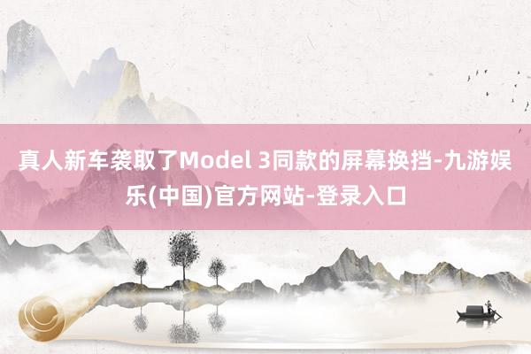 真人新车袭取了Model 3同款的屏幕换挡-九游娱乐(中国)官方网站-登录入口