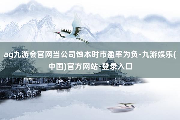 ag九游会官网当公司蚀本时市盈率为负-九游娱乐(中国)官方网站-登录入口