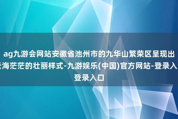 ag九游会网站安徽省池州市的九华山繁荣区呈现出云海茫茫的壮丽样式-九游娱乐(中国)官方网站-登录入口